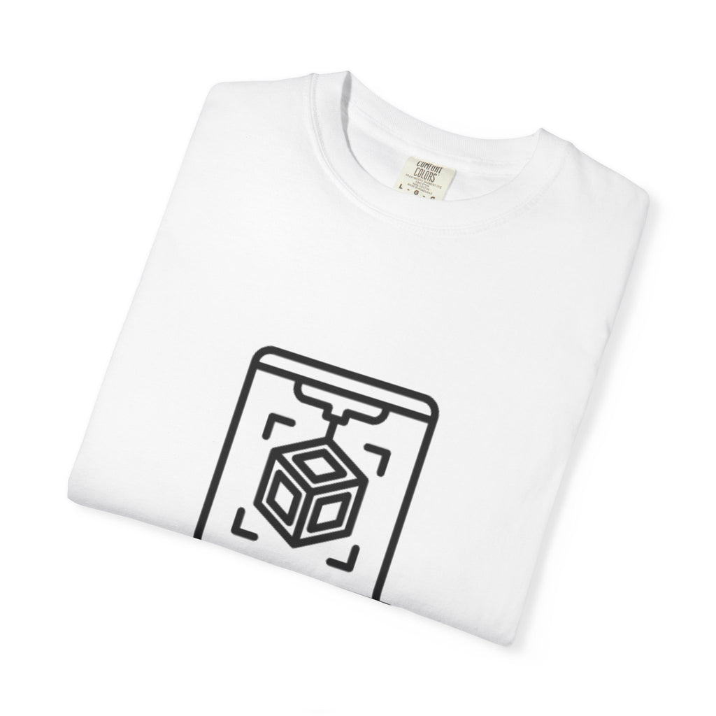 T-Shirt — Layered Dimensions 3D Logo Tee: "Build in Every Dimension" with QR Gift Back Print