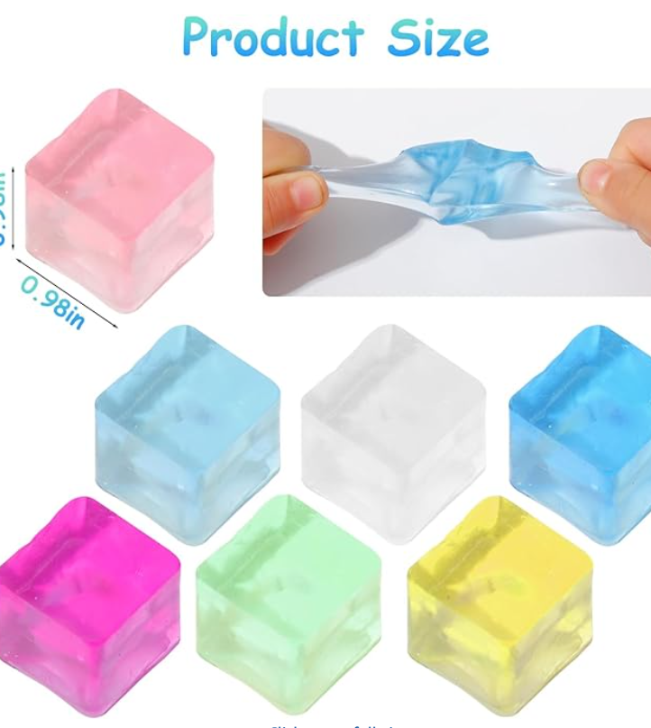 Ice Cube Fidgets ( 5 per order )